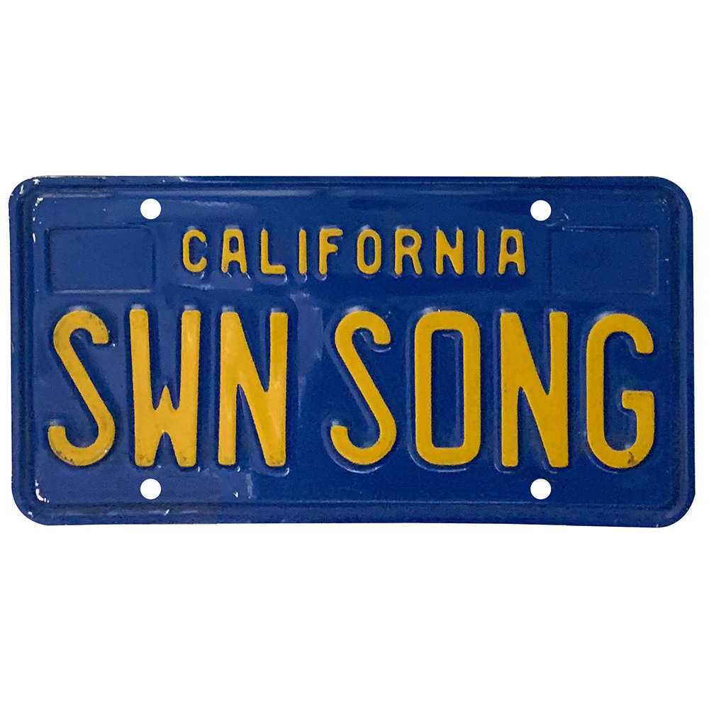 License Plate, California Zepfan