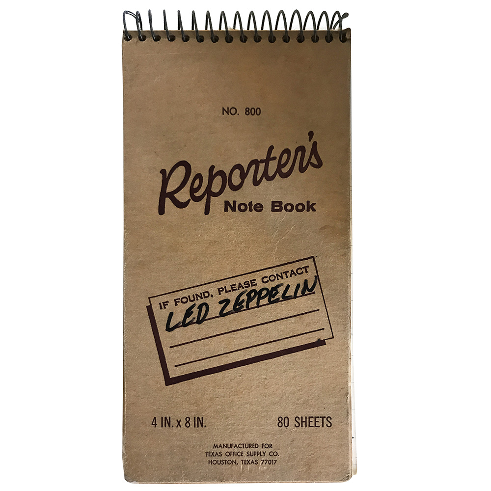Concert Rarity 1977.05.21 Houston, Reporters Notebook - Zepfan