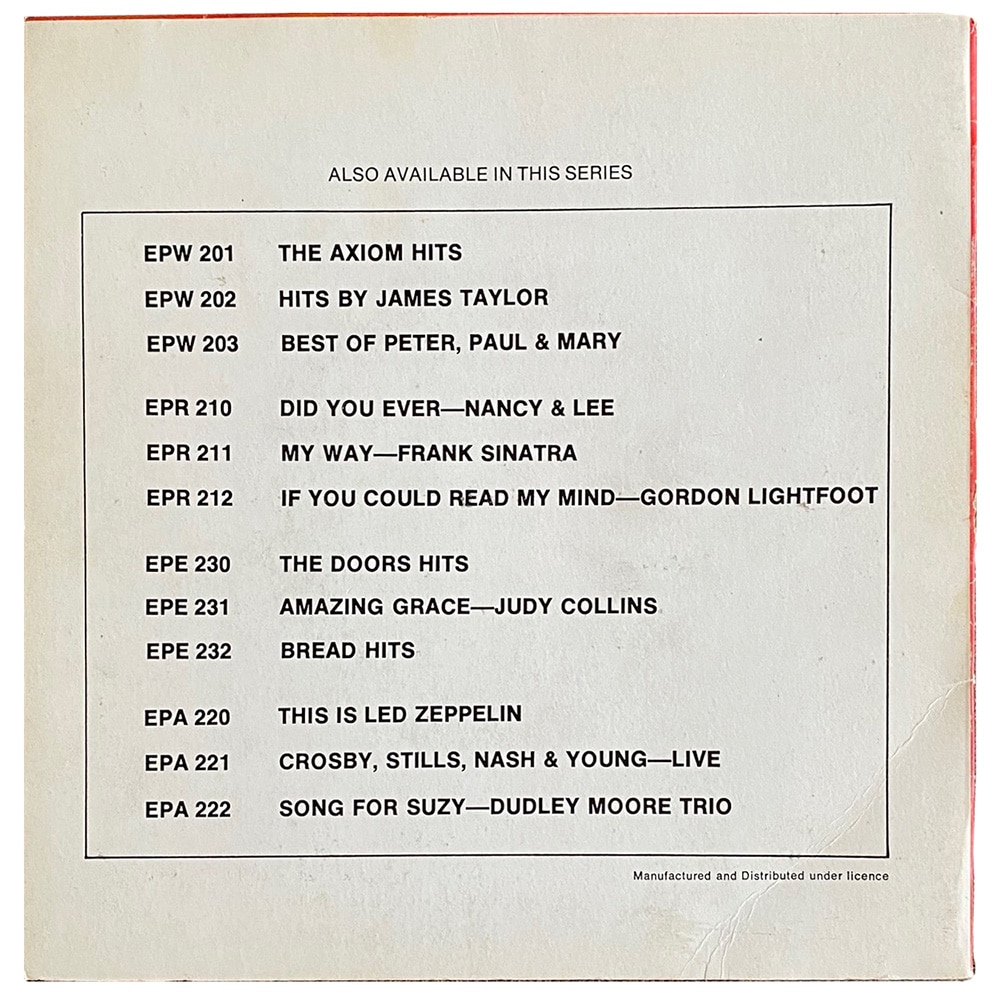 Single Australia (EPA220) This is Led Zeppelin (Test Pressing) Zepfan